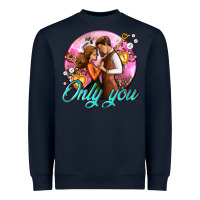 Navy only you and couple with keys Heavyweight Sweatshirt - AdoDesignShop