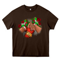 Chocolate Brown Latina Mexican Heavy Core Tee - RanaPortraitStore