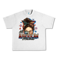 Lunar Rock All American mama messy bun 4th of july Urban Heavy Tee - FaDigitalArtStudio
