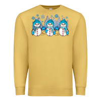 Antique Gold snowman winter Premium Sweatshirt - JahusDesignShop