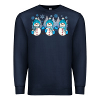 Navy snowman winter Premium Sweatshirt - JahusDesignShop