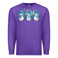 Purple snowman winter Premium Sweatshirt - JahusDesignShop