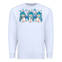 White snowman winter Premium Sweatshirt - JahusDesignShop