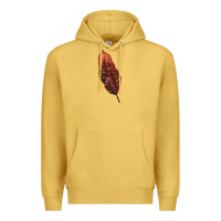 Antique Gold croton leaf Premium Hoodie - LillyAllenDesigns