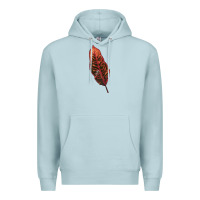 Blue Mist croton leaf Premium Hoodie - LillyAllenDesigns