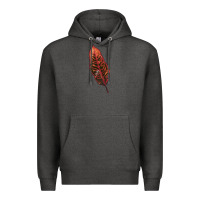 Charcoal Heather croton leaf Premium Hoodie - LillyAllenDesigns