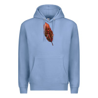 Colony Blue croton leaf Premium Hoodie - LillyAllenDesigns