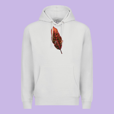 Croton Leaf Premium Hoodie Designed By Lillyallendesigns