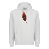 Dove Grey croton leaf Premium Hoodie - LillyAllenDesigns