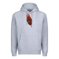 Heather Grey croton leaf Premium Hoodie - LillyAllenDesigns