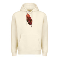 Sandshell croton leaf Premium Hoodie - LillyAllenDesigns