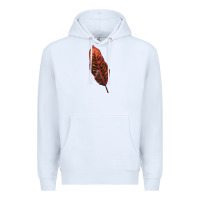 White croton leaf Premium Hoodie - LillyAllenDesigns