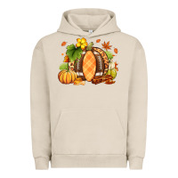 Pigment French Oak Fall American Football Urban Hoodie - RanaPortraitStore
