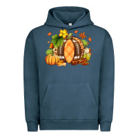 Pigment Midnight Navy Fall American Football Urban Hoodie - RanaPortraitStore