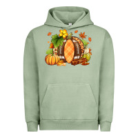 Pigment Oil Green Fall American Football Urban Hoodie - RanaPortraitStore