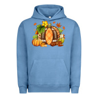 Pigment Pebble Blue Fall American Football Urban Hoodie - RanaPortraitStore