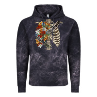 Cloud Black kinda emotionless kinda emotional skeleton chest Vintage Hoodie - FaDigitalArtStudio