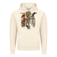 Vintage Artic kinda emotionless kinda emotional skeleton chest Vintage Hoodie - FaDigitalArtStudio