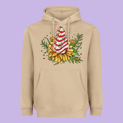 Little Debbie Tree Cakes Sunflower Heavyweight Hoodie Designed By Jahusdesignshop