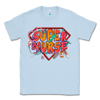 Dusty Blue super nurse Classic Tee - CowGirlArtShop