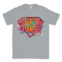 Heather Grey super nurse Classic Tee - CowGirlArtShop