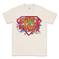 Natural super nurse Classic Tee - CowGirlArtShop
