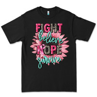 Black fight believe hope survive cancer awareness Premium Tee - CowGirlArtShop
