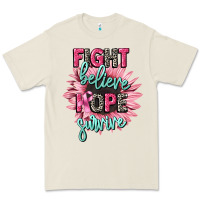 Bone fight believe hope survive cancer awareness Premium Tee - CowGirlArtShop