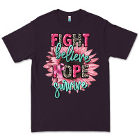 Plum fight believe hope survive cancer awareness Premium Tee - CowGirlArtShop