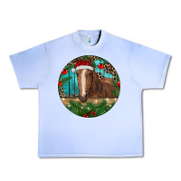 Grape Ice Brown Horse Christmas Urban Heavy Tee - RanaPortraitStore