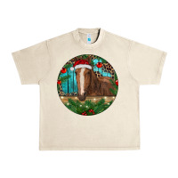 Sandshell Brown Horse Christmas Urban Heavy Tee - RanaPortraitStore