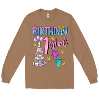 Toasted Coconut birthday girl 1 Long Sleeve Tee - BundleAndBundleShop