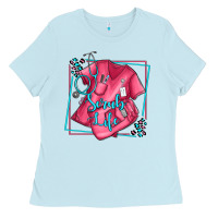 Baby Blue nurse scrub life olivia Ladies Tee - OliviaCreatesArt