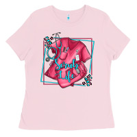 Bubblegum Pink nurse scrub life olivia Ladies Tee - OliviaCreatesArt