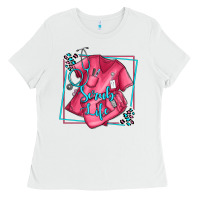 White nurse scrub life olivia Ladies Tee - OliviaCreatesArt