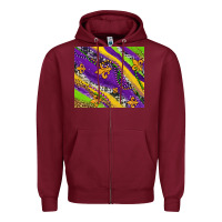 Burgundy mardi gras fleur delis leopard and cowhide Zipper Hoodie - AdoDesignShop