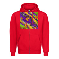 Red mardi gras fleur delis leopard and cowhide Zipper Hoodie - AdoDesignShop