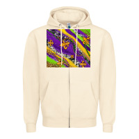 Sandshell mardi gras fleur delis leopard and cowhide Zipper Hoodie - AdoDesignShop