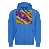 True Royal mardi gras fleur delis leopard and cowhide Zipper Hoodie - AdoDesignShop