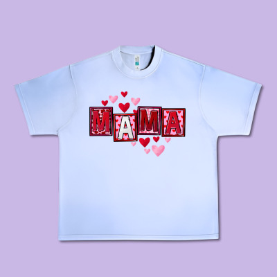 Mother's Day Mama Hearts Urban Heavy Tee Designed By Fadigitalartstudio