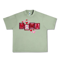 Oil Green Mother's Day mama hearts Urban Heavy Tee - FaDigitalArtStudio