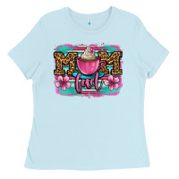 Baby Blue mom fuel coffee cup Ladies Tee - OliviaCreatesArt