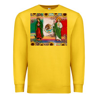 Lemon mexico flag our lady of guadalupe san judas sunflower Premium Sweatshirt - JahusDesignShop