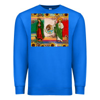 True Royal mexico flag our lady of guadalupe san judas sunflower Premium Sweatshirt - JahusDesignShop
