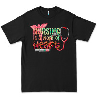Black Nursing is a work of heart Premium Tee - CowGirlArtShop