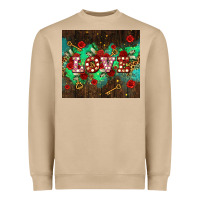 Mushroom love  and leopard with keys Heavyweight Sweatshirt - AdoDesignShop