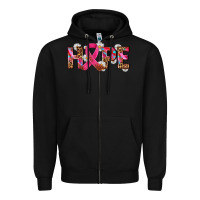 Black hope and cancer ribbon Zipper Hoodie - AdoDesignShop