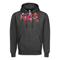 Charcoal Heather hope and cancer ribbon Zipper Hoodie - AdoDesignShop