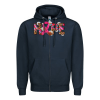 Navy hope and cancer ribbon Zipper Hoodie - AdoDesignShop