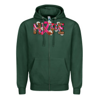 Sports Green hope and cancer ribbon Zipper Hoodie - AdoDesignShop